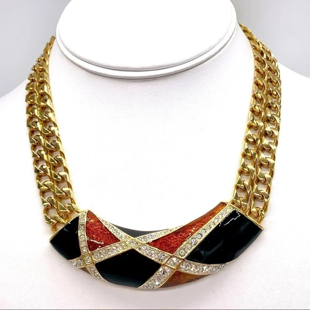 Daniel Swarovski DS Co Vintage Crystal Necklace
